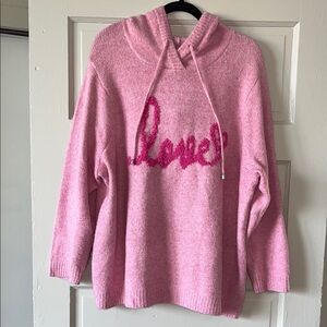 cupcakes & cashmere Pink Hoodie Sweater